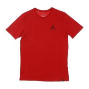 Air Geborduurde Gym Heren T-shirt Rood/Zwart Jordan , Red , Heren