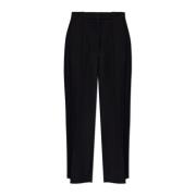 Geplooide broek Balmain , Black , Dames