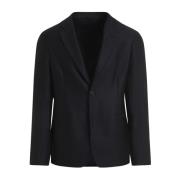 Blauwe Blazer voor Mannen Aw24 Giorgio Armani , Blue , Heren