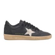 Vintage Ball Star Leren Sneakers Golden Goose , Gray , Heren