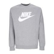 Grafische Crewneck Sweatshirt Sportswear Club Nike , Gray , Heren