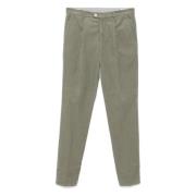 Ribfluwelen Katoenen Broek met Zakken Brunello Cucinelli , Green , Her...