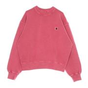 Lichtgewicht Crewneck Sweatshirt voor Vrouwen Carhartt Wip , Pink , Da...