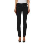 Hoge Taille Skinny Rampy Broek Liu Jo , Black , Dames