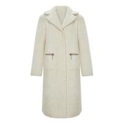 Gedrukte Shearling Omkeerbare Jas - Dierenprint Cesare Gaspari , White...