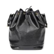 Pre-owned Leather shoulder-bags Louis Vuitton Vintage , Black , Dames