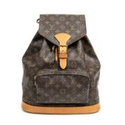 Pre-owned Canvas backpacks Louis Vuitton Vintage , Brown , Dames