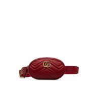 Pre-owned Leather crossbody-bags Gucci Vintage , Red , Dames