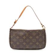 Pre-owned Canvas handbags Louis Vuitton Vintage , Brown , Dames