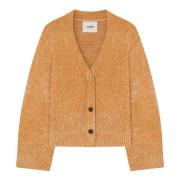 Chenille Vest met A-Motif Knoop Aeron , Orange , Dames