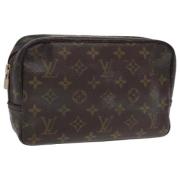 Pre-owned Canvas clutches Louis Vuitton Vintage , Brown , Dames