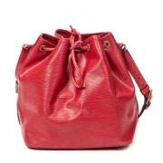 Pre-owned Leather shoulder-bags Louis Vuitton Vintage , Red , Dames