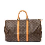 Pre-owned Coated canvas handbags Louis Vuitton Vintage , Brown , Dames