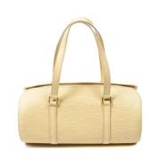 Pre-owned Leather handbags Louis Vuitton Vintage , Beige , Dames