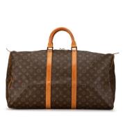 Pre-owned Canvas handbags Louis Vuitton Vintage , Brown , Dames