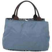 Pre-owned Fabric handbags Burberry Vintage , Blue , Dames