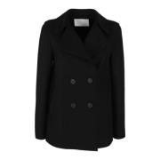 Klassieke Peacoat voor tijdloze stijl Harris Wharf London , Black , Da...