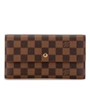 Pre-owned Plastic wallets Louis Vuitton Vintage , Brown , Dames