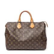 Pre-owned Coated canvas handbags Louis Vuitton Vintage , Brown , Dames