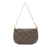 Pre-owned Canvas handbags Louis Vuitton Vintage , Brown , Dames