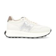 Patch Sneakers Lace-Up Style Hogan , White , Dames