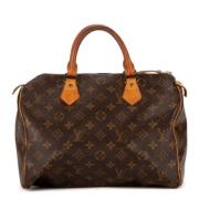 Pre-owned Coated canvas handbags Louis Vuitton Vintage , Brown , Dames