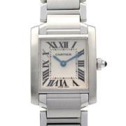 Pre-owned Stainless Steel watches Cartier Vintage , Gray , Dames