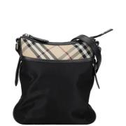 Pre-owned Canvas shoulder-bags Burberry Vintage , Black , Dames