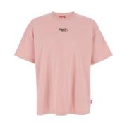 Roze T-shirts en Polos Oval D Rust Diesel , Pink , Heren