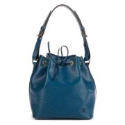 Pre-owned Leather shoulder-bags Louis Vuitton Vintage , Blue , Dames