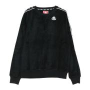 Klassieke Heren Crewneck Sweatshirt Zwart/Wit Kappa , Black , Heren