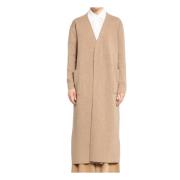 Hazelnootbruin Wol Kasjmier Gebreid Vest Max Mara , Beige , Dames