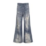 Blauwe Jeans Aw24 Stijl Diesel , Blue , Dames