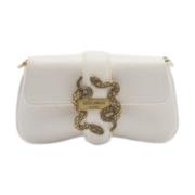 Nieuwe Iconische Slangen Dames Tas Just Cavalli , Beige , Dames