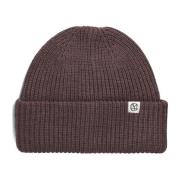 Paarse Iconische Beanie voor Trendy Vrouwen Moss Copenhagen , Purple ,...