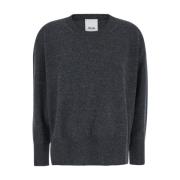 Kasjmier Ronde Hals Sweater in Grijs Allude , Gray , Dames