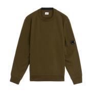 Verhoogde Fleece Sweatshirt C.p. Company , Green , Heren