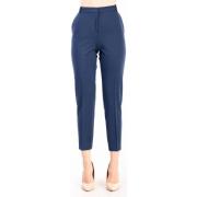 Cigarette-fit broek in technische stof Pinko , Blue , Dames