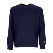 Donkerblauw/Goud Crewneck Sweatshirt Carhartt Wip , Blue , Heren