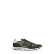 Groen Wit Suède Leren Sneakers Premiata , Green , Heren