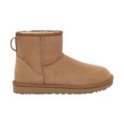 Klassieke Mini Regenerate Leren Laarzen voor Dames UGG , Brown , Dames