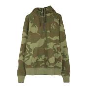 Olijf Hoodie met Ntc Hz Stijl New Era , Green , Heren