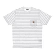 Gestreept Zak T-shirt Carhartt Wip , Gray , Heren