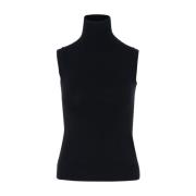 Zwarte Tanktop Sportmax , Black , Dames