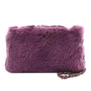 Pre-owned Fur shoulder-bags Chanel Vintage , Purple , Dames