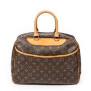 Pre-owned Canvas handbags Louis Vuitton Vintage , Brown , Dames