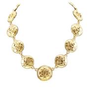 Pre-owned Metal chanel-jewelry Chanel Vintage , Yellow , Dames