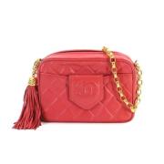 Pre-owned Leather chanel-bags Chanel Vintage , Pink , Dames