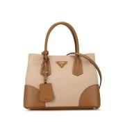 Pre-owned Canvas handbags Prada Vintage , Beige , Dames