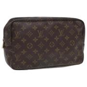 Pre-owned Canvas clutches Louis Vuitton Vintage , Brown , Dames